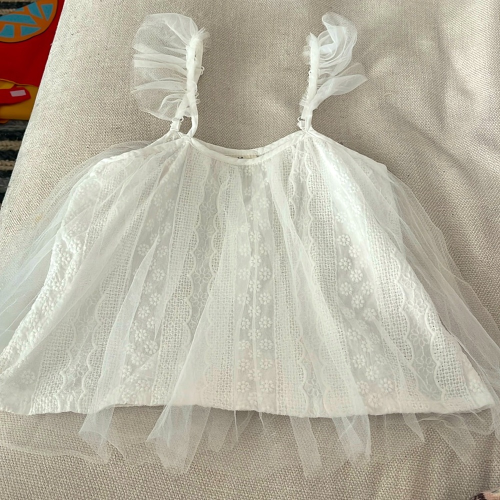 Boutique tulle girls top